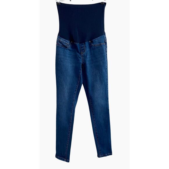 9th & Main Over the‎ Belly Stretchy Maternity Skinny Jeans Size M - Picture 4 of 9